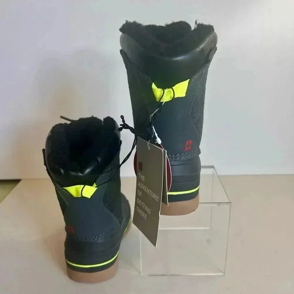 NWT Swiss Tech Toddler Black Waterproof 3M Thinsulate Snow Winter Boots Size 6‎